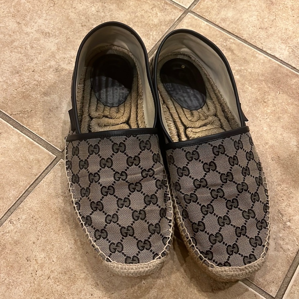 Mens Gucci espadrilles in a size 45(us12)